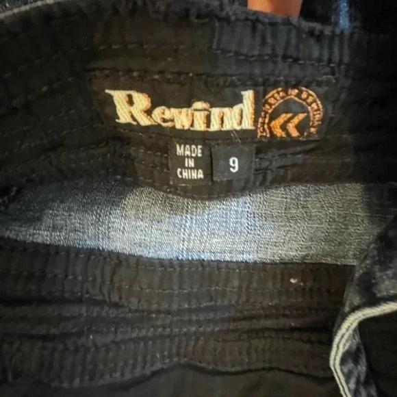 3/$30 Rewind over all mini dress size 9 - Picture 4 of 9